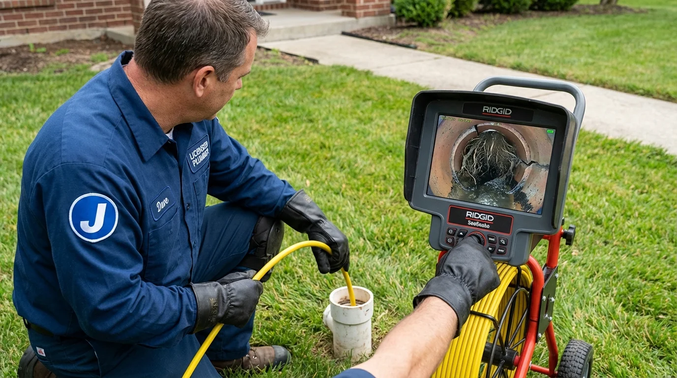 Sewer camera inspection being performed by Johns Plumbing LLC in Port Sulphur